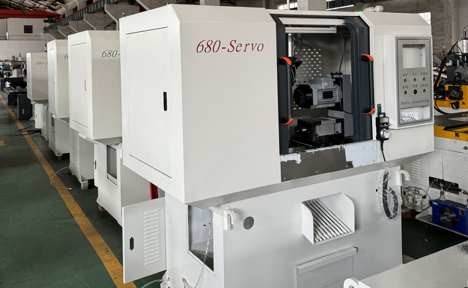 DEF680CNC Series Fast Speed Servo Double Head Tube Chamfering Machine DEF680CNC Series Fast Speed Servo Double Head Tube Chamfering Machine